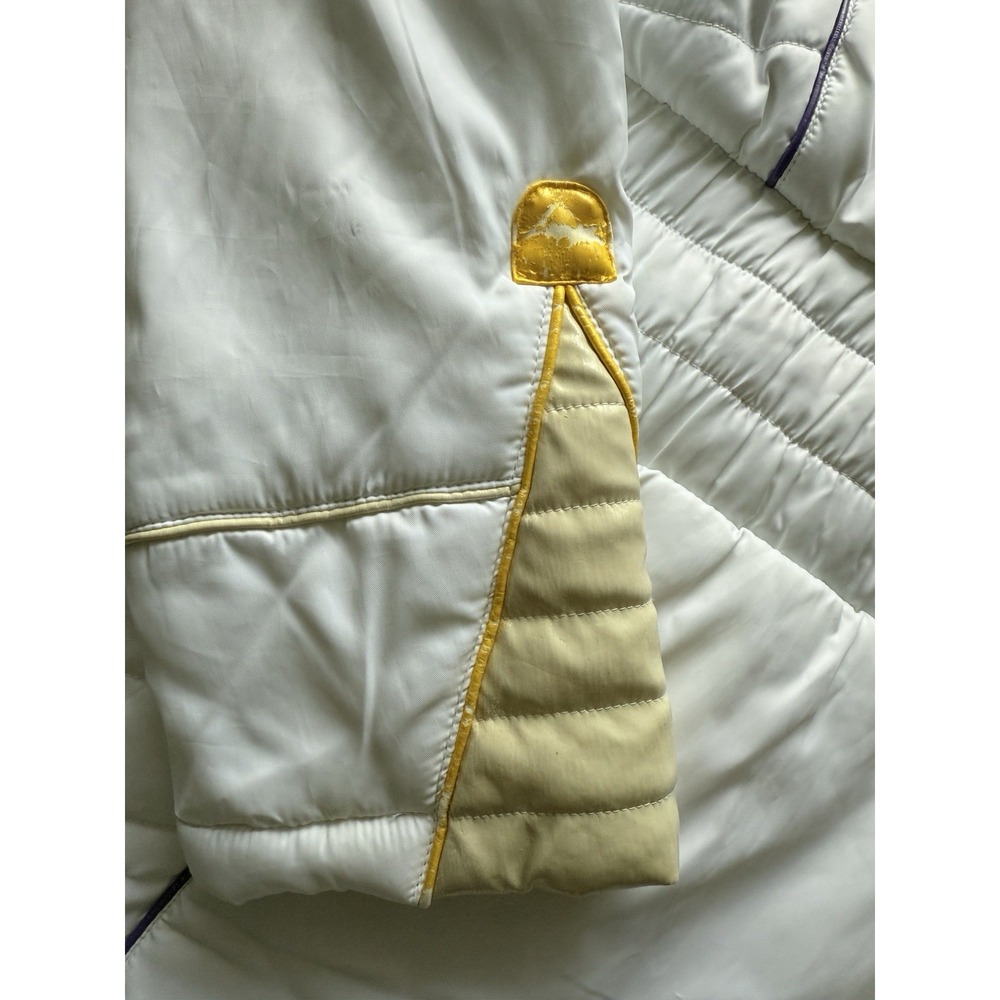 Baby Phat Puffer Jacket Long Women's Size M Color White And Gold - Picture 9 of 14